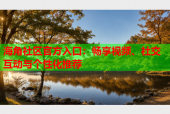 海角社区官方入口：畅享视频、社交互动与个性化推荐